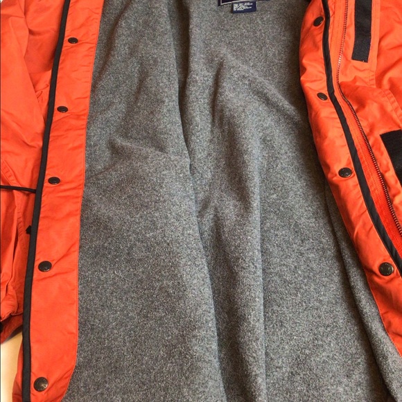 ..Polo Sport Ralph Lauren XL Orange Hooded Full Zip Windbreaker Jacket Coat - Picture 7 of 12